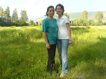 Nurten ablam ve ben Çankırı’ dan bir manzara 