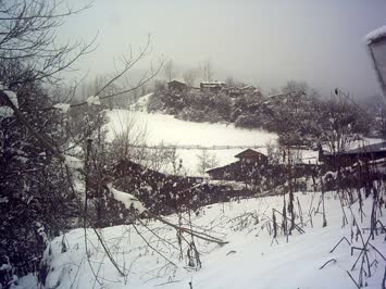 KÖYDEN KIŞ MANZARASI