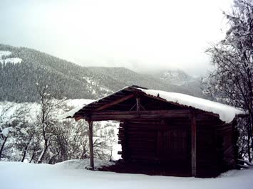 KÖYDEN KIŞ MANZARASI