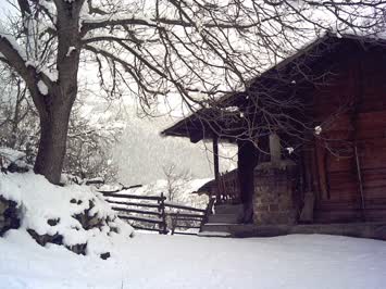 KÖYDEN KIŞ MANZARASI