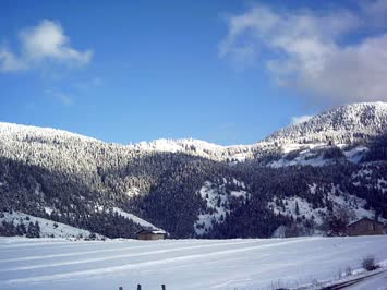 KÖYDEN GÜZEL BİR KIŞ MANZARASI