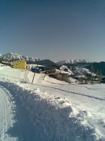 yoncalı köyünde kış