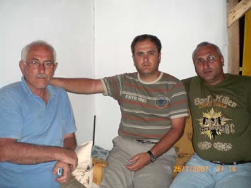 Babam, ben ve Ramazan abim.